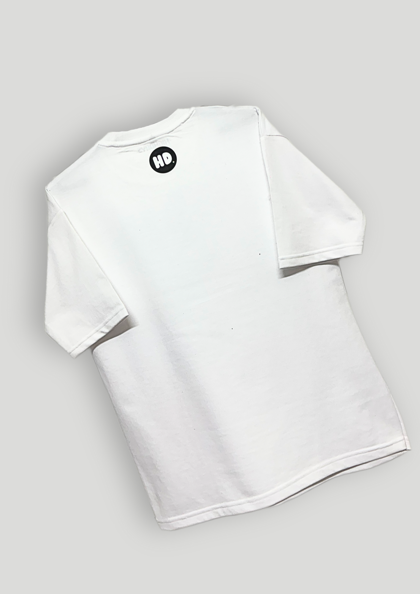 "Dead Air" Oversized White T-shirt