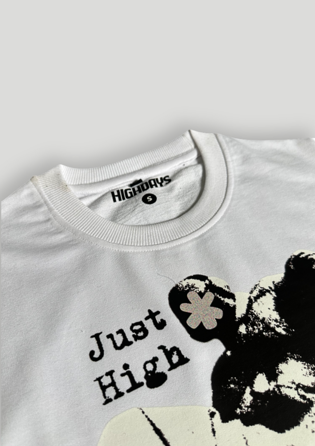 "Dead Air" Oversized White T-shirt