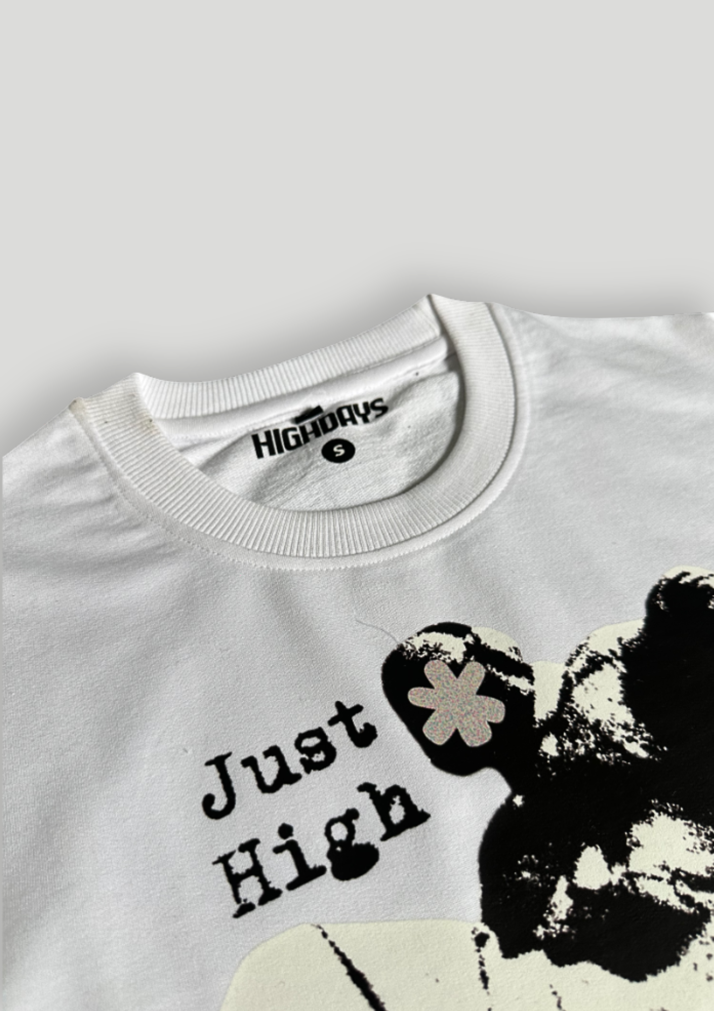 "Dead Air" Oversized White T-shirt