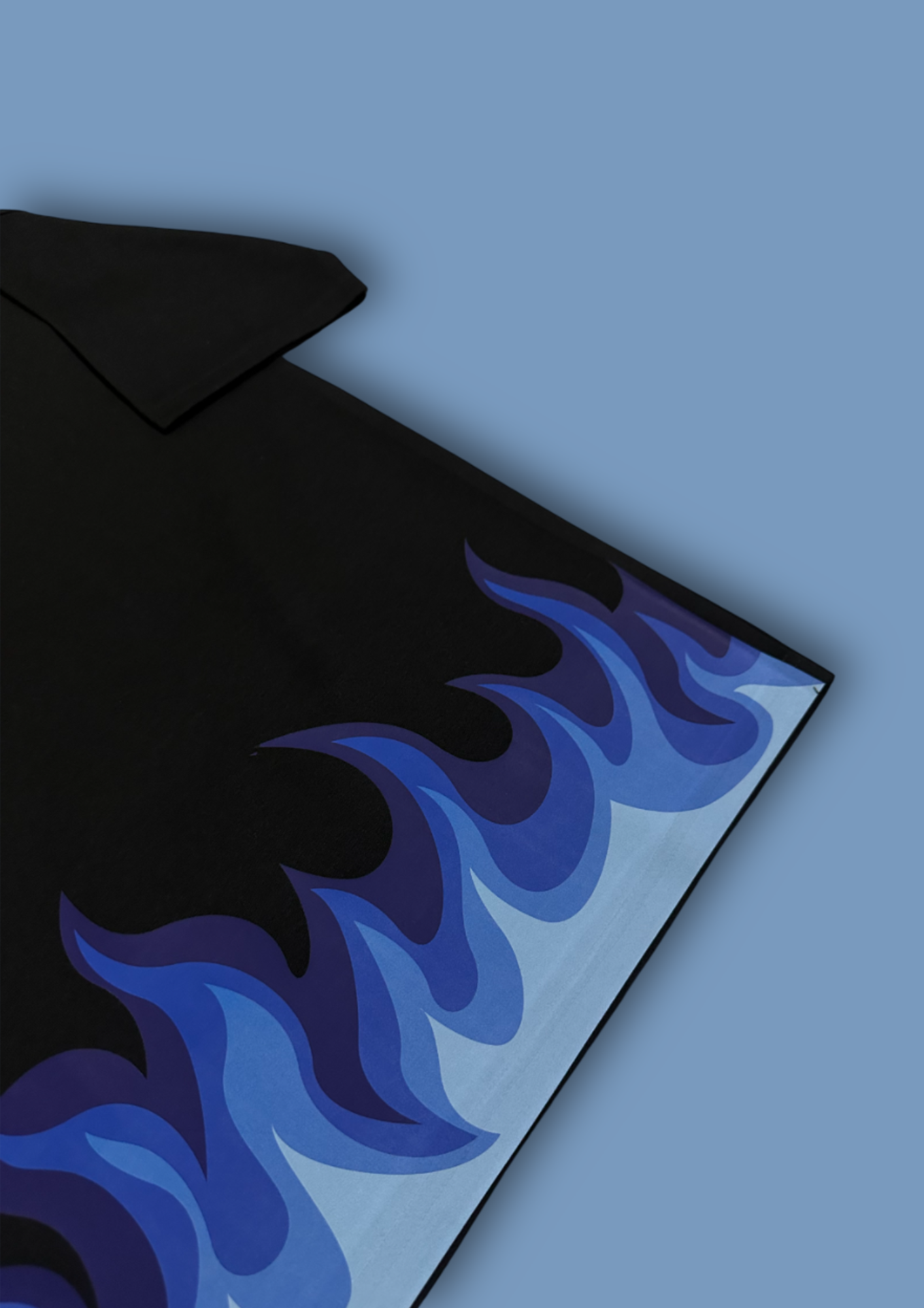 "Blue Burn" Oversized T-shirt Heavyweight