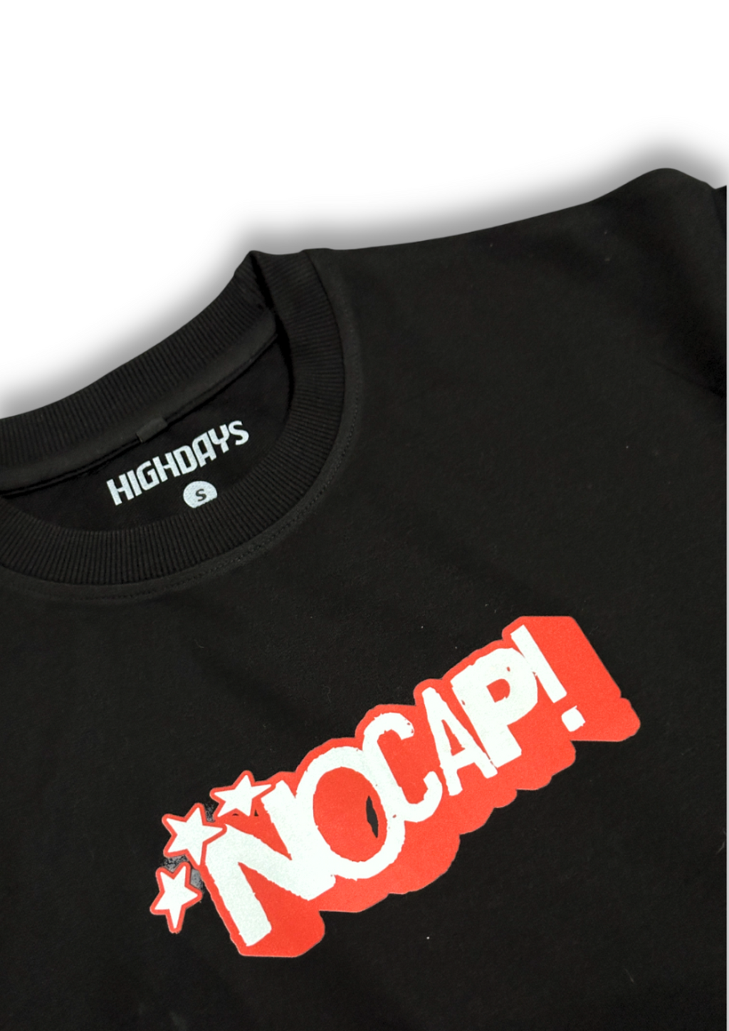 "NO CAP" Oversized Black T-shirt