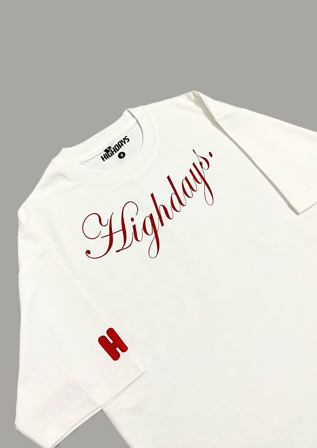 WHITE "Crimson Beetle" Oversized T-Shirt Heavyweight