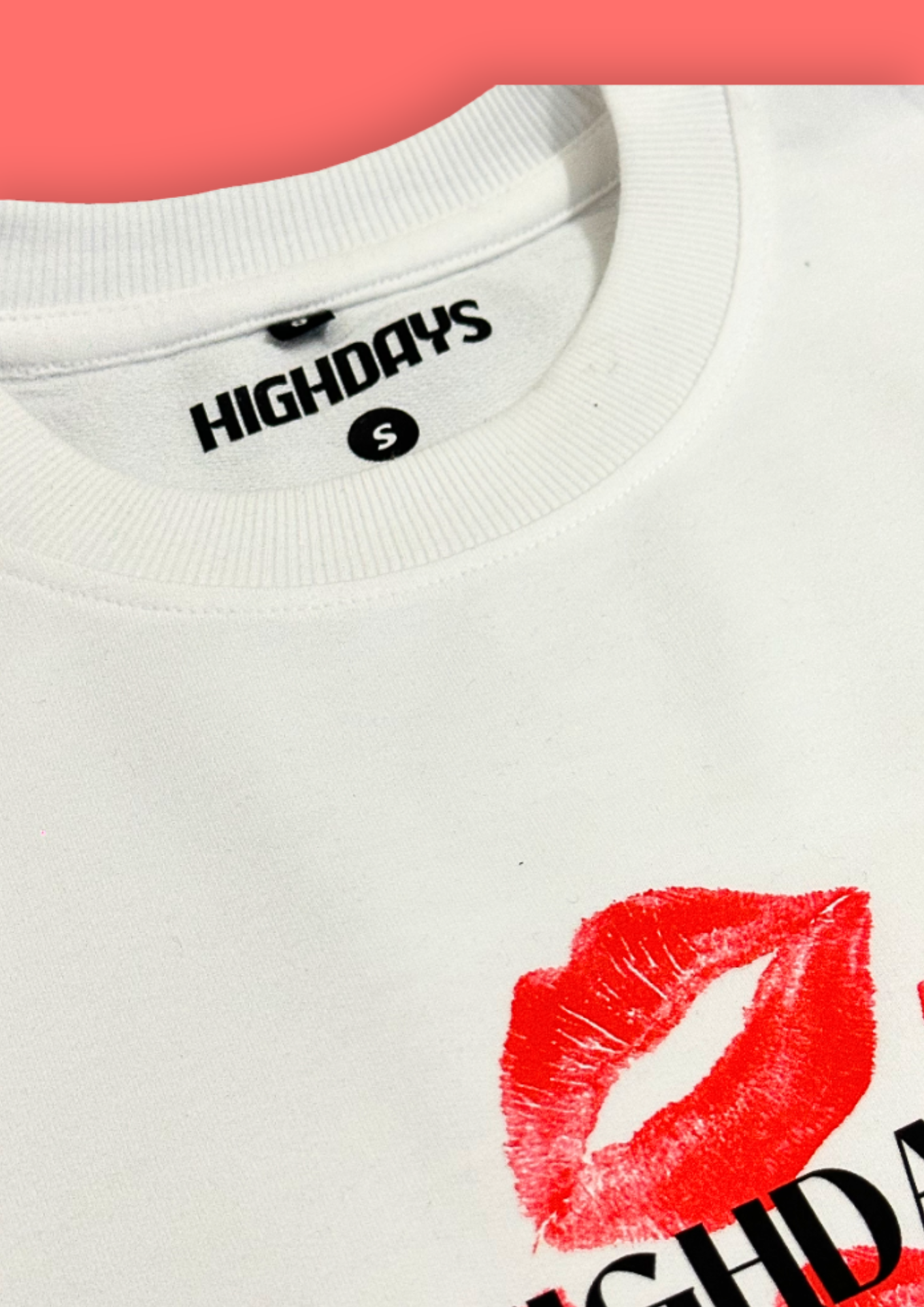 "Red Flag Romance" White Oversized Tshirt Heavyweight