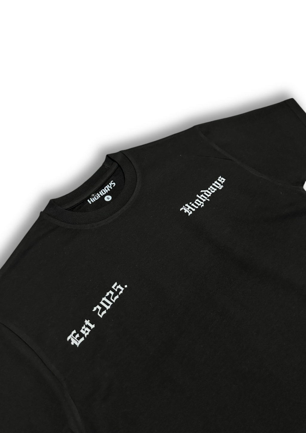 "Est Code" Oversized T-shirt Heavyweight