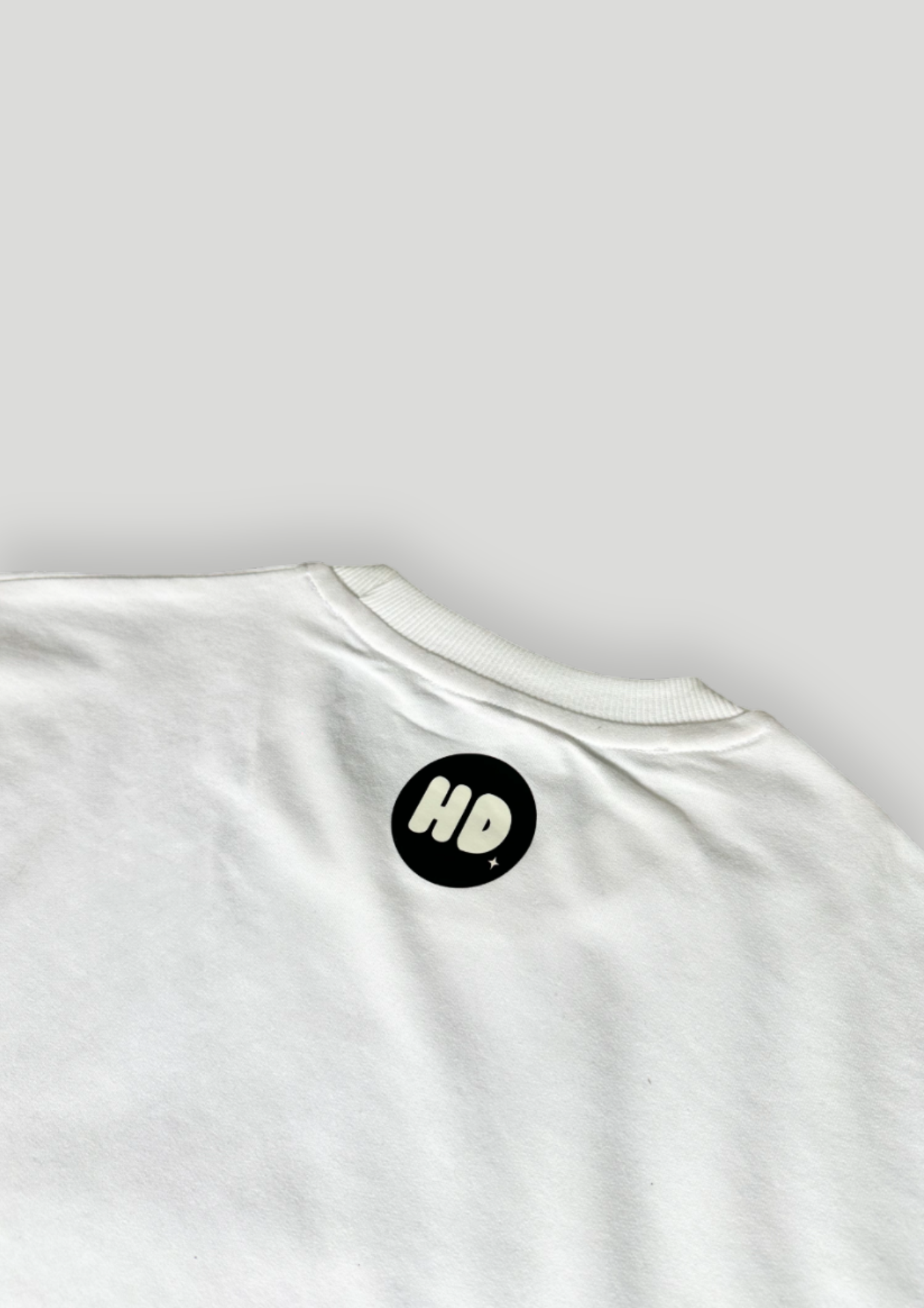 "Dead Air" Oversized White T-shirt