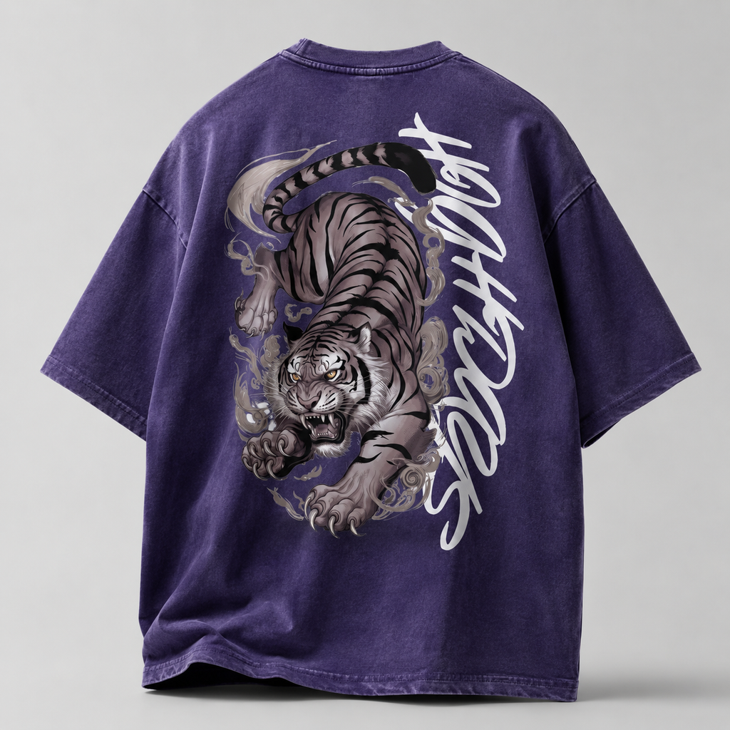 Purple Rage Oversized Acidwash T-shirt