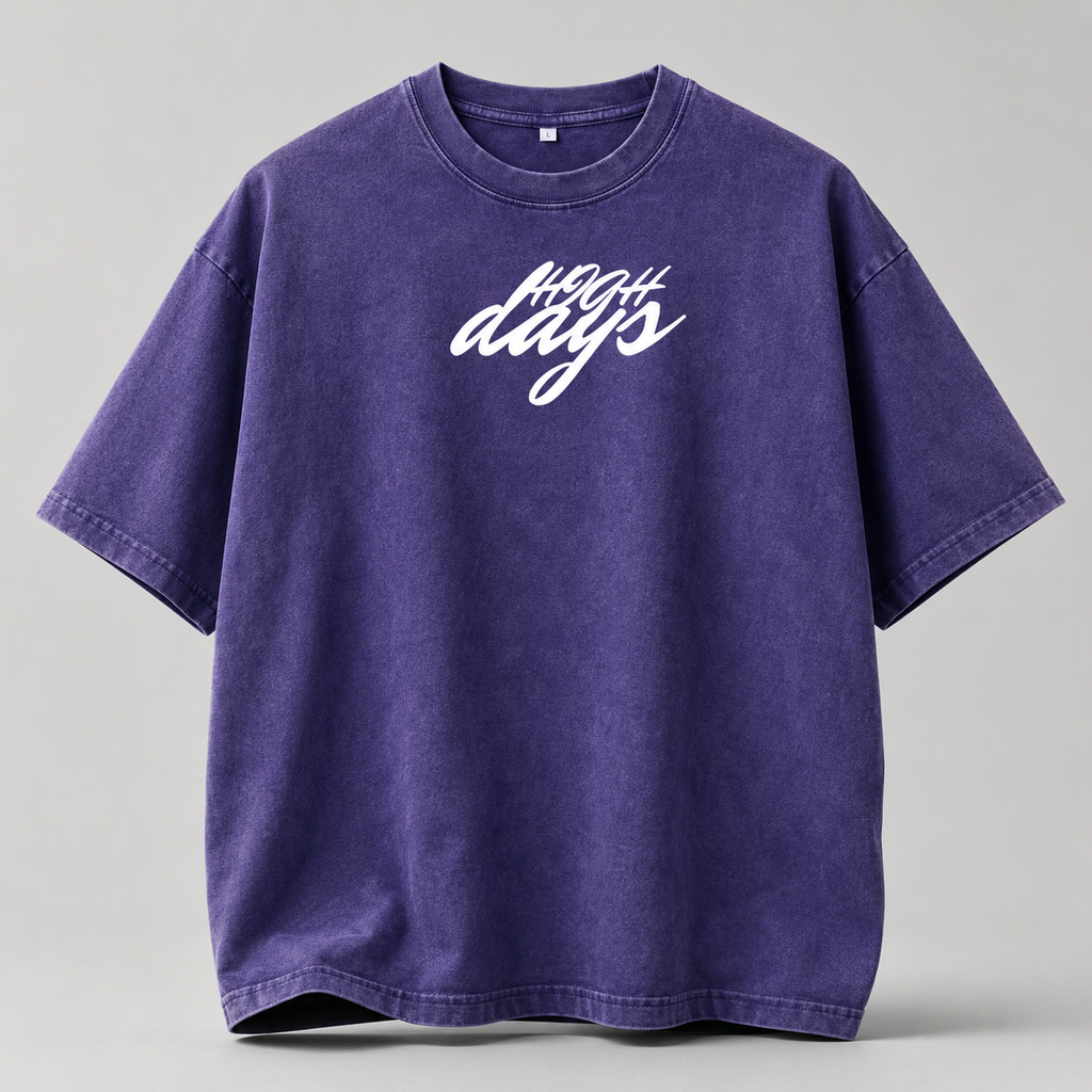 Purple Rage Oversized Acidwash T-shirt