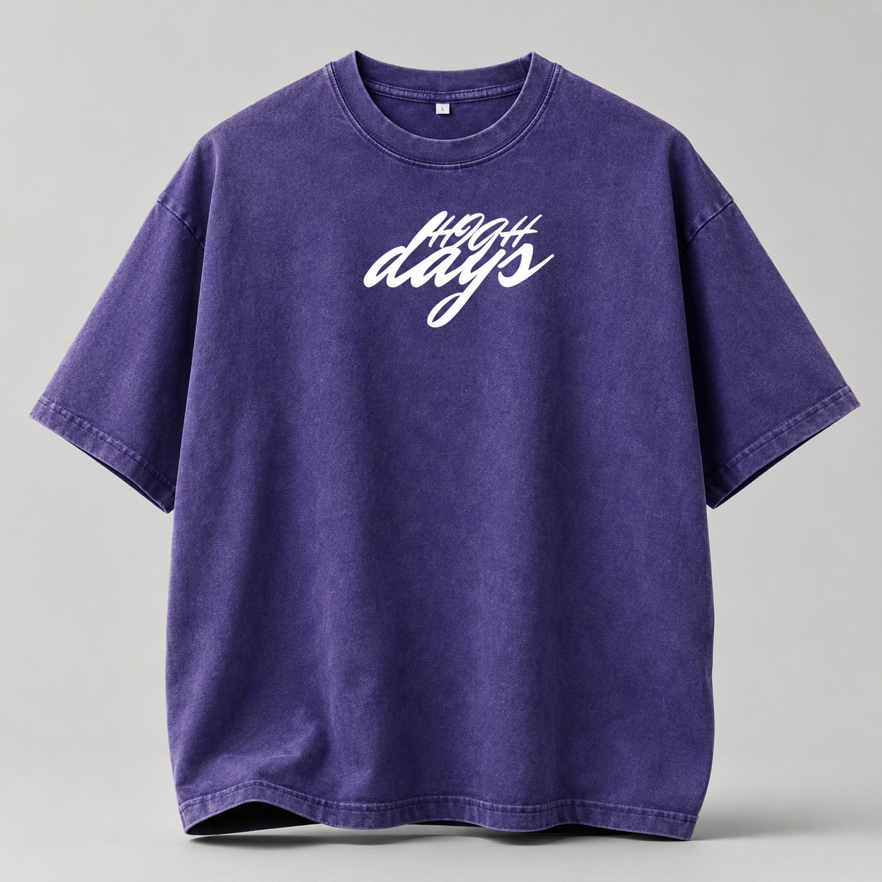 Purple Rage Oversized Acidwash T-shirt