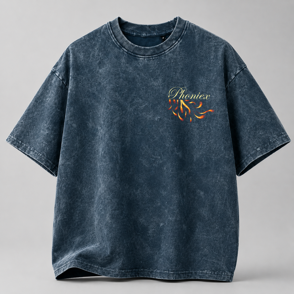 'Rise of Ashes' Acidwash Oversized tshirt
