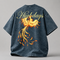 'Rise of Ashes' Acidwash Oversized tshirt