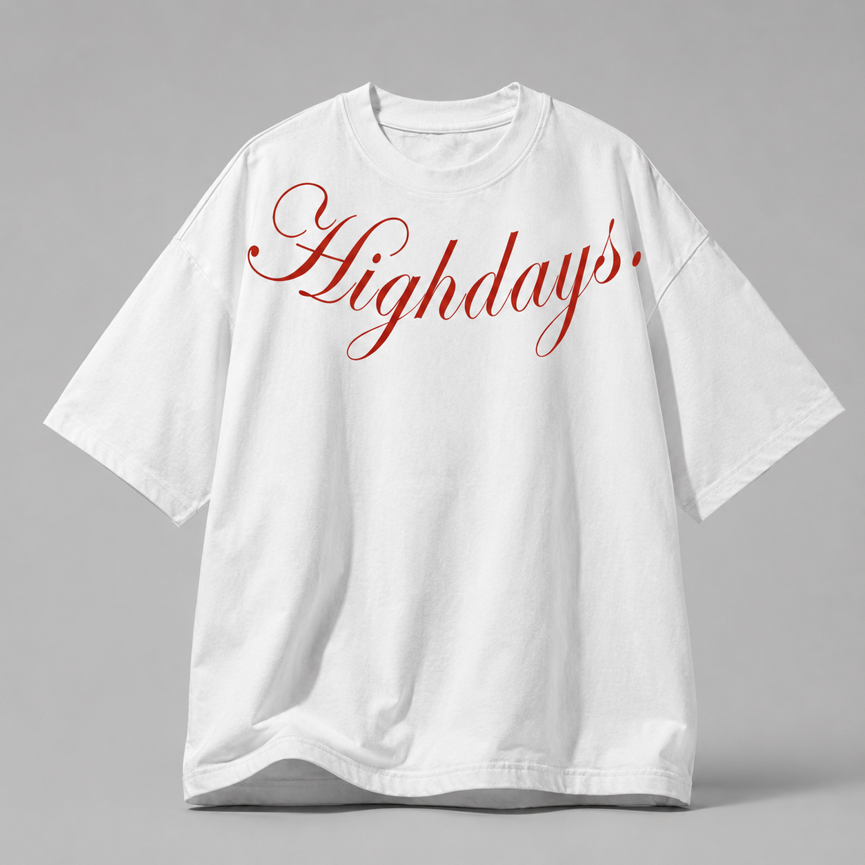 WHITE "Crimson Beetle" Oversized T-Shirt Heavyweight