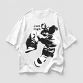 "Dead Air" Oversized White T-shirt