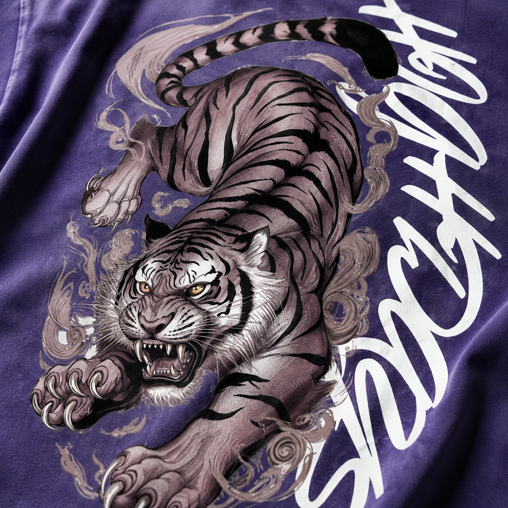 Purple Rage Oversized Acidwash T-shirt