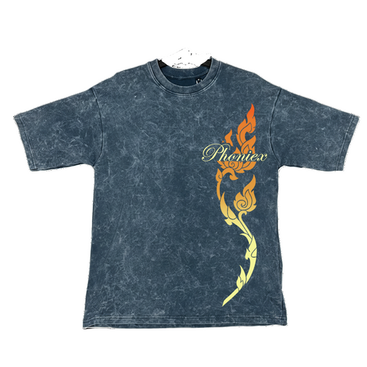"Rise of Ashes" Acid wash oversized tshirt
