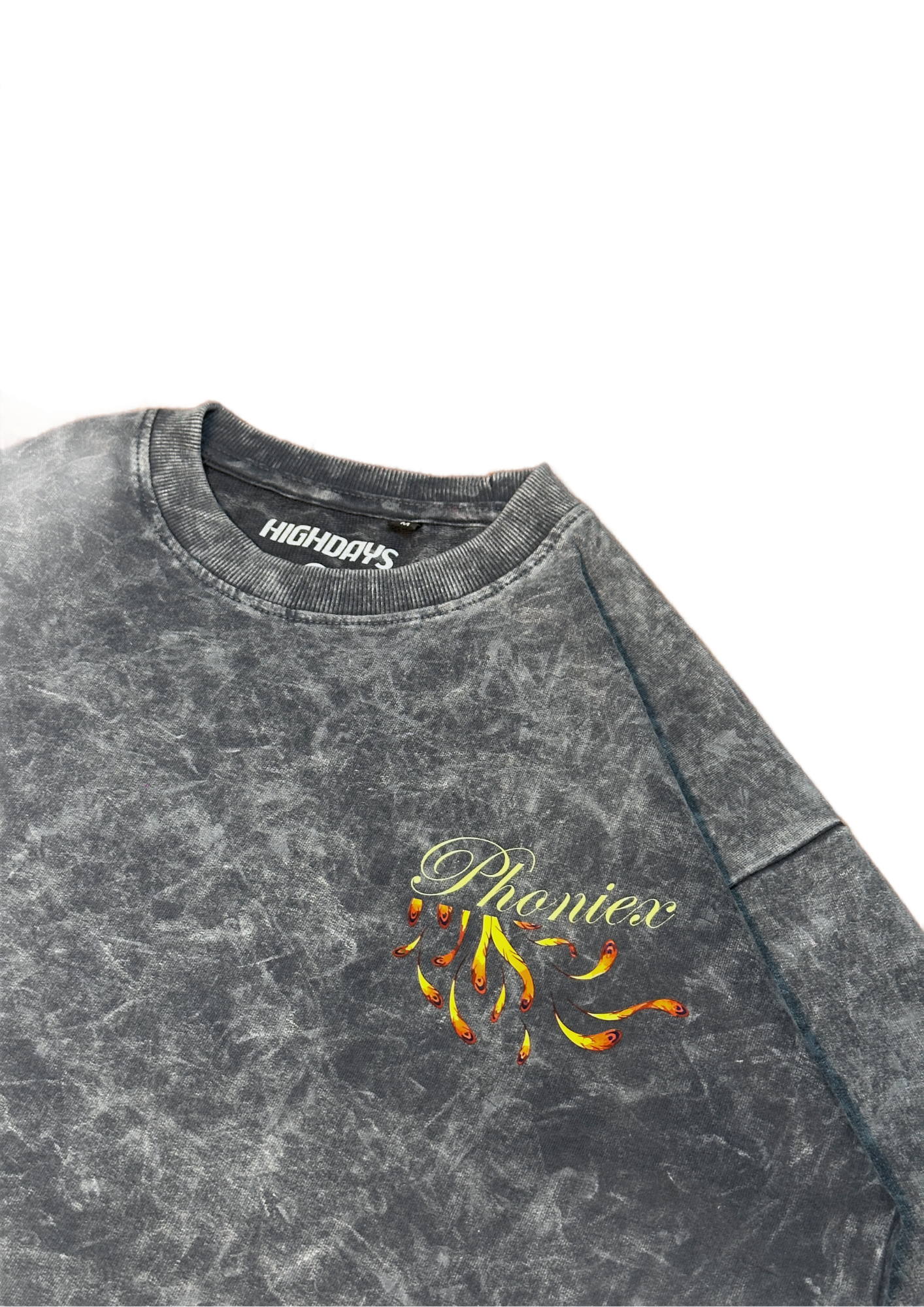 'Rise of Ashes' Acidwash Oversized tshirt